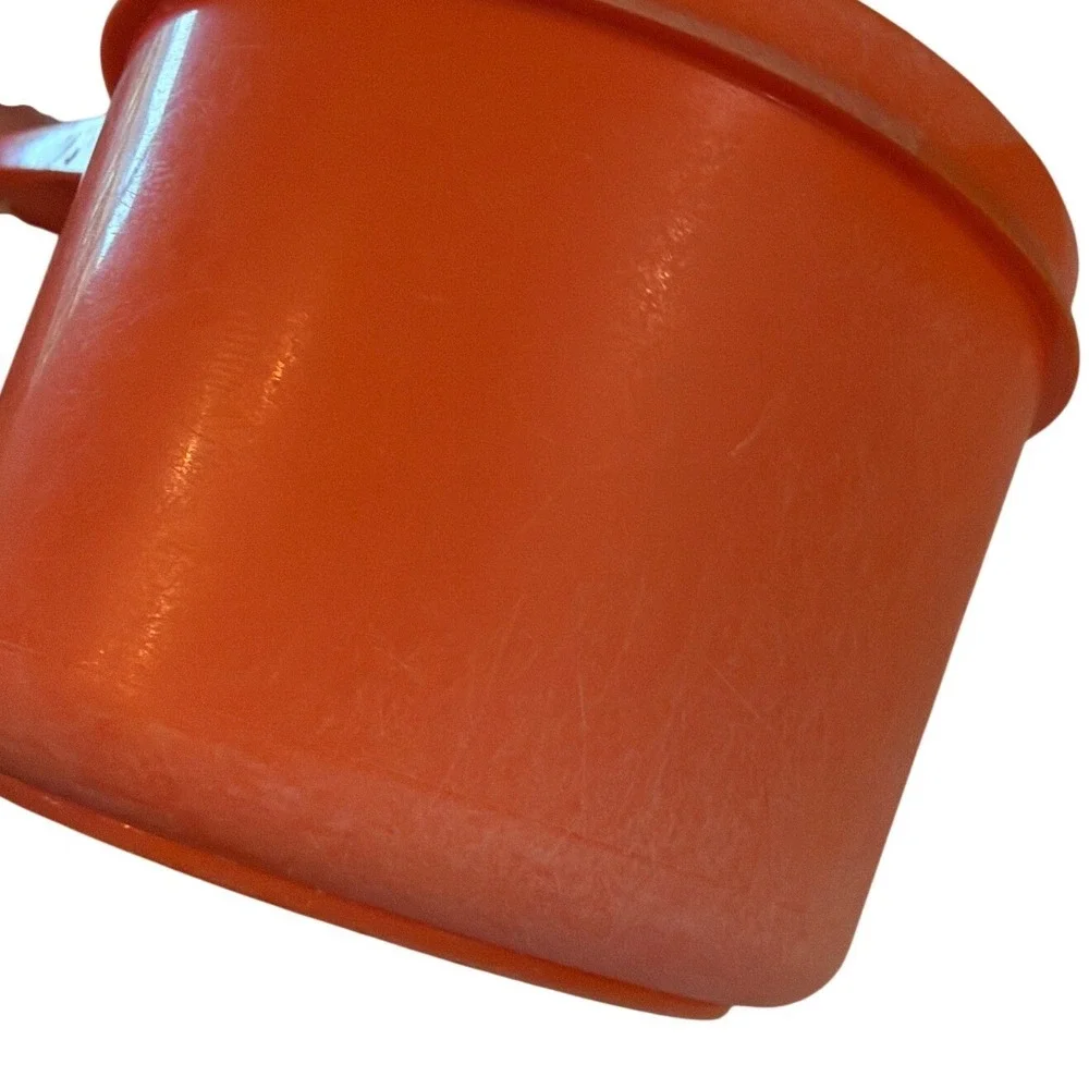 Vintage Tupperware Measuring Cups Set 5 Harvest Colors Green Yellow Orange USA